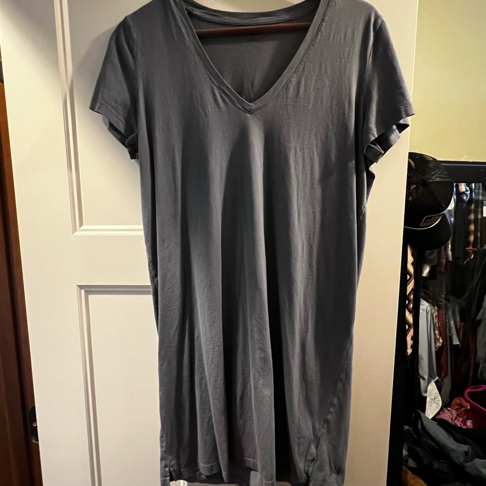 Madwell slate blue tee shirt dress